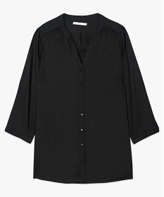 chemise fluide a manches retroussables noir chemisiers et blouses7115601_4