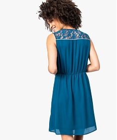 robe fluide sans manches avec col zippe et dos dentelle bleu7119601_3