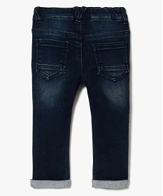 pantalon slim style denim a empiecements - lulu castagnette bleu jeans7159301_2