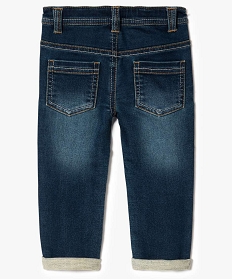 jean bebe garcon a revers en matiere confortable bleu jeans7159701_2