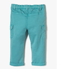 pantalon en toile avec poches sur les cuisses bleu7160701_2