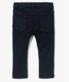pantalon slim 5 poches a taille reglable bleu pantalons7161101_2