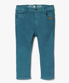 pantalon slim 5 poches a taille reglable bleu7161301_1