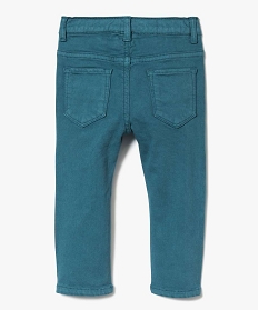 pantalon slim 5 poches a taille reglable bleu7161301_2