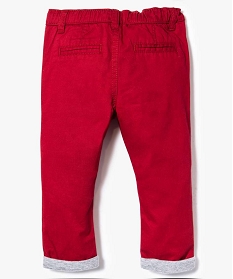 pantalon droit double jersey - lulu castagnette rouge pantalons7162401_2