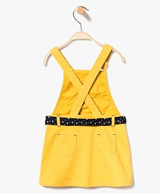 robe chasuble avec ceinture foulard - lulu castagnette jaune robes7181401_2