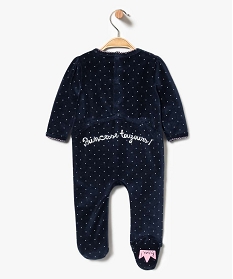 pyjama dors-bien bebe fille a pois et broderies pailletees bleu7193101_2