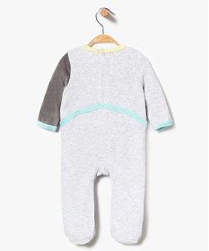 pyjama dors-bien en velours motif elephant de cirque gris7193601_2