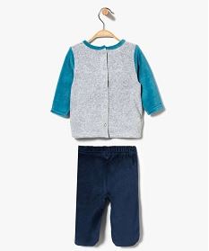 Pyjama Bebe Garcon 2 Pieces En Velours Avec Motif Tigre Avec Pieds Multicolore Bebe Gemo Pyjama Bebe Garcon 2 Pieces En Velours Avec Motif Tigre Avec Pieds Multicolore Bebe Gemo