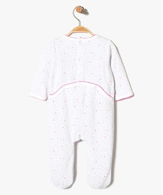 pyjama dors bien en velours a details fluo blanc7194701_2