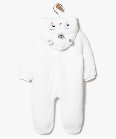 sur-pyjama bebe en maille peluche avec motifs pailletes blanc7196401_3