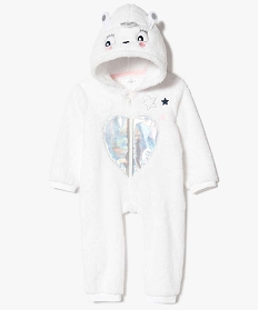 surpyjama bebe a capuche avec motifs pailletes blanc7196501_1