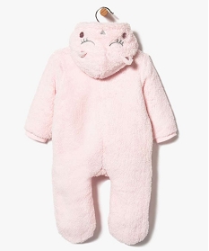 sur-pyjama bebe en maille peluche motif ange rose7197401_3