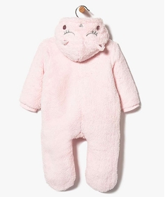 Gemo Vetements Fille Surpyjama Bebe En Maille Peluche Motif Ange Rose Bebe Gemo