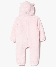 surpyjama bebe fille en maille peluche avec ailes dange rose7197501_3