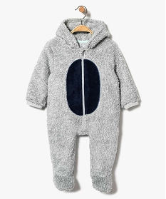sur-pyjama bebe en maille peluche motif dragon gris7197601_1