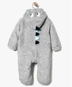 surpyjama bebe en maille peluche motif dragon gris7197601_3