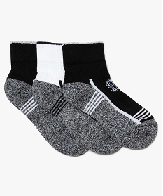 chaussettes de sport garcon tige courte (lot de 3) gris7205901_1