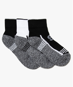chaussettes de sport garcon tige courte (lot de 3) gris7205901_2