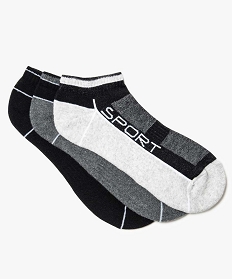 chaussettes de sport courtes - lot de 3 noir7206701_1