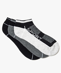 chaussettes de sport courtes homme (lot de 3) noir standard7206701_1