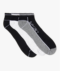 chaussettes de sport courtes homme (lot de 3) noir standard7206701_3