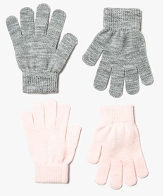 lot de 2 paires de gants girly multicolore foulards echarpes et gants7213101_1