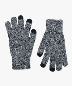 gants en maille pour homme compatibles ecrans tactiles gris7229701_1