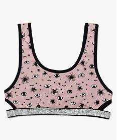 brassiere sans armatures ajouree sur les cotes imprime7255601_2