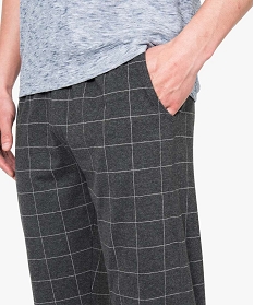 pantalon de pyjama homme en jersey a taille elastique gris7271101_2