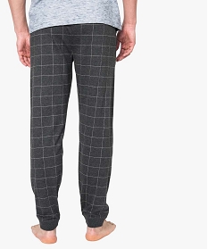 pantalon de pyjama homme en jersey a taille elastique gris7271101_3
