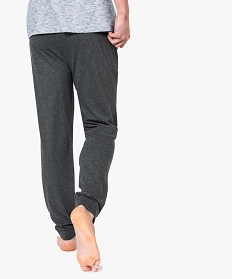 pantalon de pyjama homme en jersey a taille elastique gris pyjamas et peignoirs7271201_3