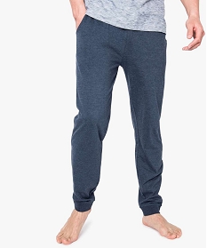 pantalon de pyjama homme en jersey a taille elastique bleu pyjamas et peignoirs7271301_1