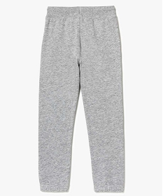 pantalon de jogging uni avec taille elastiquee gris7293201_2