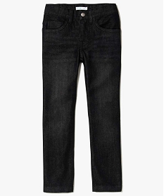 jean garcon coupe regular cinq poches noir jeans7296101_1