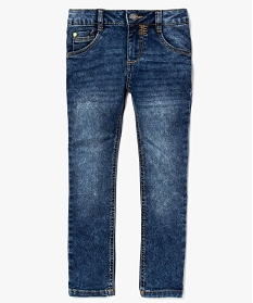 jean slim 5 poches a leger delavage bleu jeans7296401_2