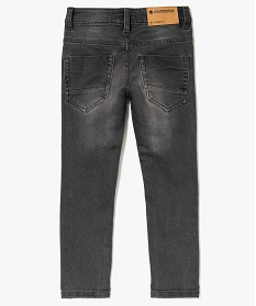 jean slim 5 poches a leger delavage gris jeans7296501_2