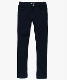 pantalon garcon 5 poches coupe slim en stretch bleu7314601_2