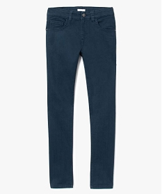 pantalon garcon 5 poches coupe slim en stretch bleu7314701_1