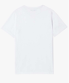 tee-shirt garcon uni a manches courtes en coton biologique blanc7318501_3