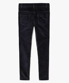 pantalon slim 5 poches en velours gris pantalons7325501_3