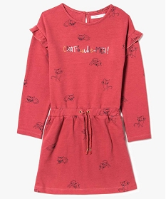 robe sweat a pois rose7344201_1
