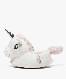 chaussons pour fille en forme de licorne blanc7406701_3