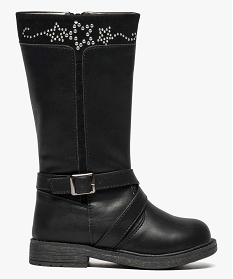 bottes avec clous metalliques en haut de la tige noir7410401_1