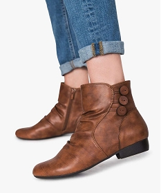 PANTOUFLE GRIS FONCE BOOTS CAMEL:30387720756-Pu (polyurethan/Pu (polyurethan/Tpr/Polyester/