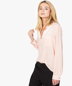 blouse en maille ultra douce pour femme rose blouses7448401_1