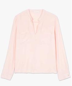 blouse en maille ultra douce pour femme rose blouses7448401_4