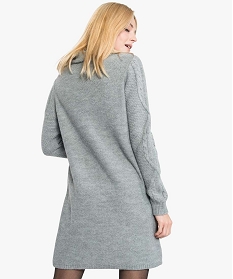 robe pull a grand col pour femme gris7462001_3