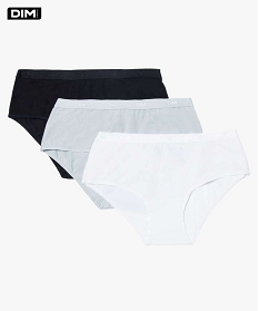 GEMO Boxer femme en coton stretch (lot de 3) - Dim Blanc