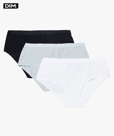 boxer femme en coton stretch (lot de 3) - dim blanc shorties7469801_3